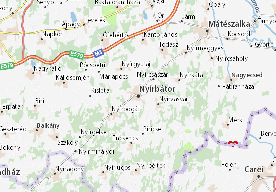 Karte Stadtplan Nyírbátor
