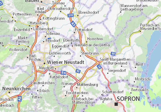 Karte Stadtplan Steinbrunn