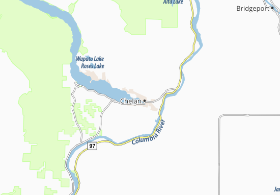 Mapa Chelan