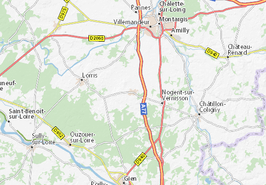 Karte Stadtplan Varennes-Changy