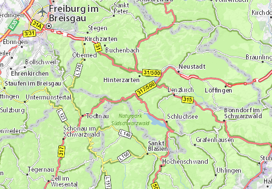 feldberg landkarte Karte Stadtplan Feldberg Barental Viamichelin feldberg landkarte