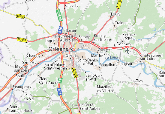 Karte Stadtplan Saint-Denis-en-Val