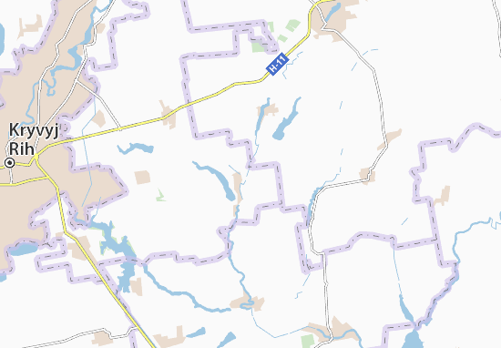 Kaart Plattegrond Novohryhorivka
