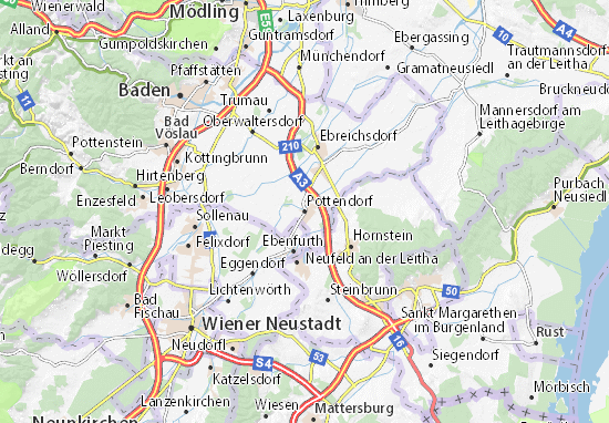 Karte Stadtplan Pottendorf