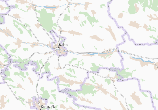 Karte Stadtplan Andriyashivka