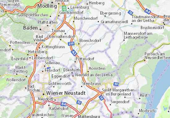 Mapa Wimpassing an der Leitha