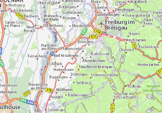 MICHELIN Kirchhofen map - ViaMichelin
