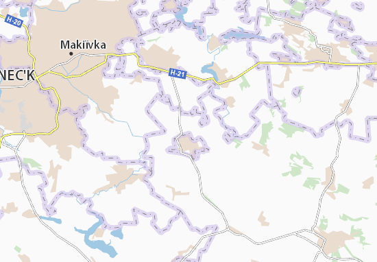 Karte Stadtplan Fedorivka