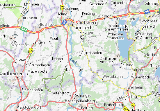 Karte Stadtplan Vilgertshofen