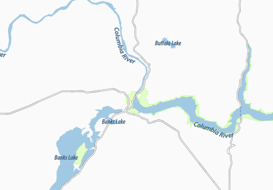 Mapa Coulee Dam