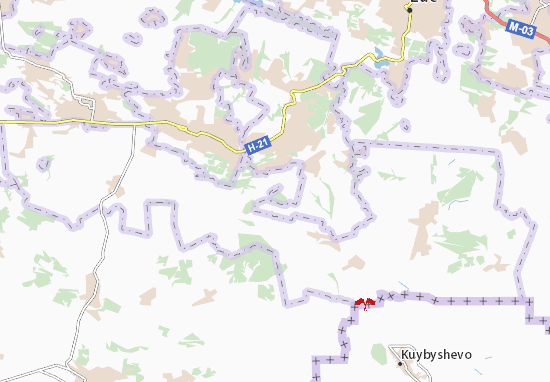Mapa Chervonyi Zhovten&#x27;