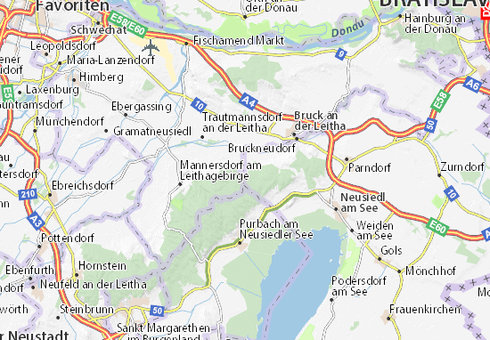 Mapa Kaisersteinbruch