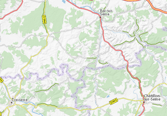 Mapa Bagneux-la-Fosse