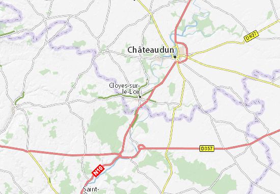 Karte Stadtplan Cloyes-sur-le-Loir
