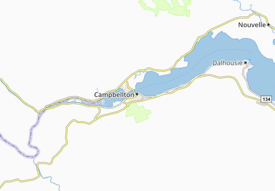 Mapa Campbellton