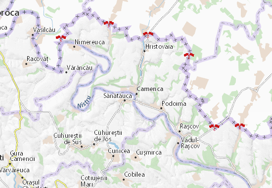 Karte Stadtplan Camenca