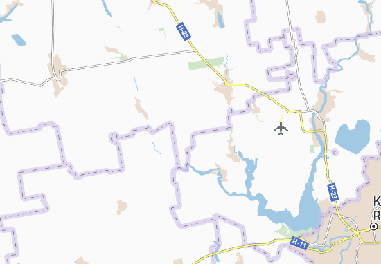 Karte Stadtplan Pyshne