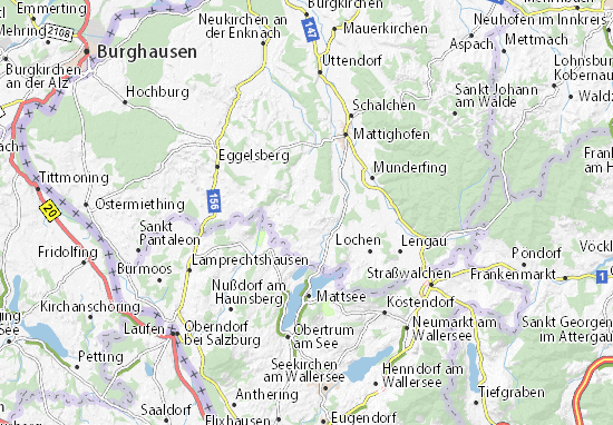 Mapa Kirchberg bei Mattighofen