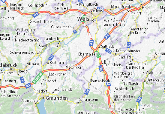 Karte Stadtplan Eberstalzell