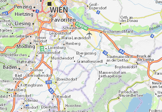 Karte Stadtplan Ebergassing