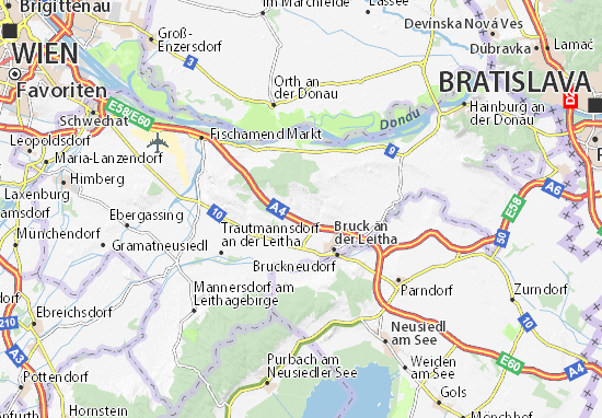 Mapa Göttlesbrunn
