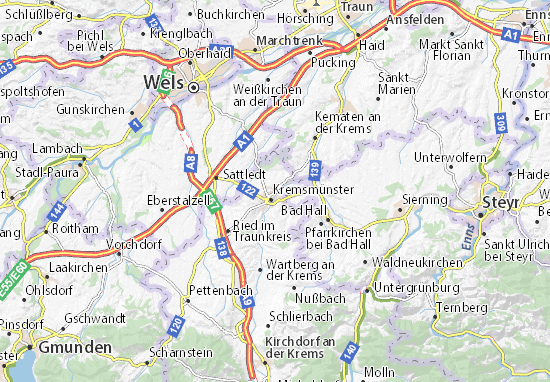 Kaart MICHELIN Kirchberg - plattegrond Kirchberg - ViaMichelin