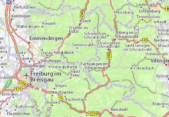 Mapa Obersimonswald