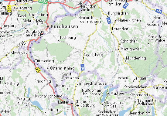 Karte Stadtplan Eggelsberg