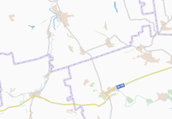 Mapa Pryshyb