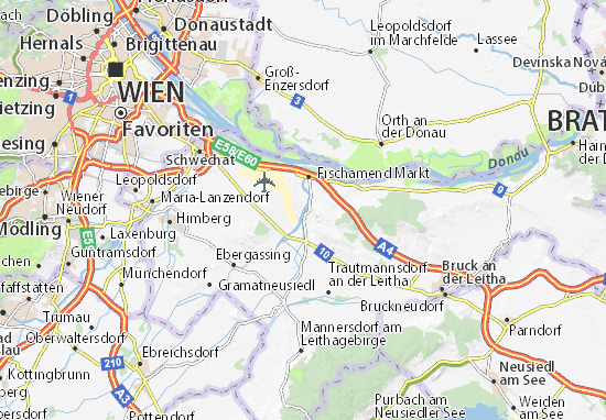 Mapa Klein-Neusiedl