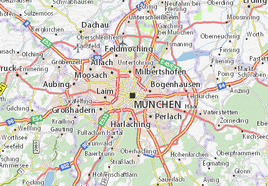 MICHELIN-Landkarte Lehel - Stadtplan Lehel - ViaMichelin