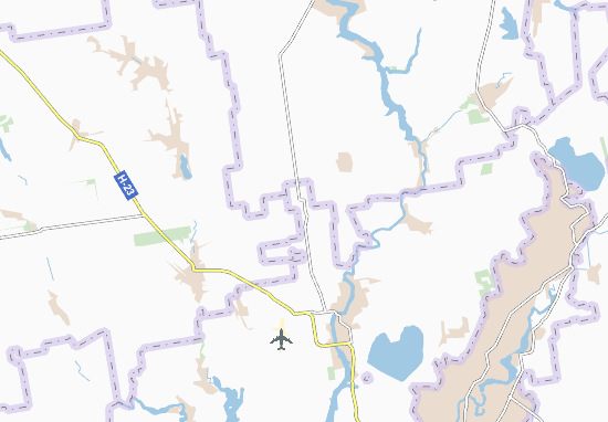 Kaart Plattegrond Novohannivka