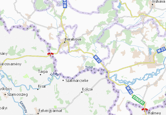 Mapa Borzhava