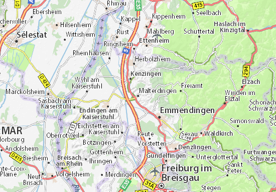 Mapa Malterdingen