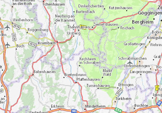Kaart Plattegrond Tiefenried