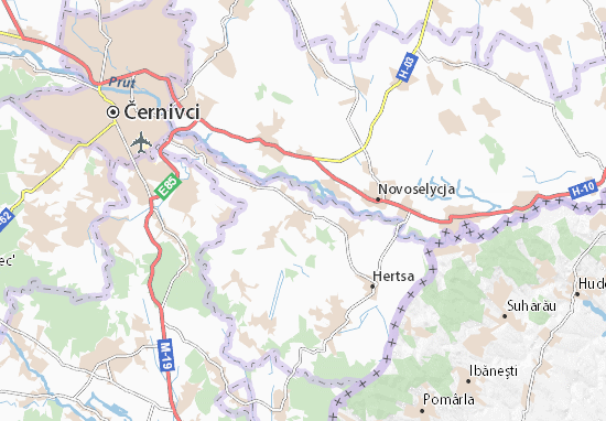 Karte Stadtplan Horbova