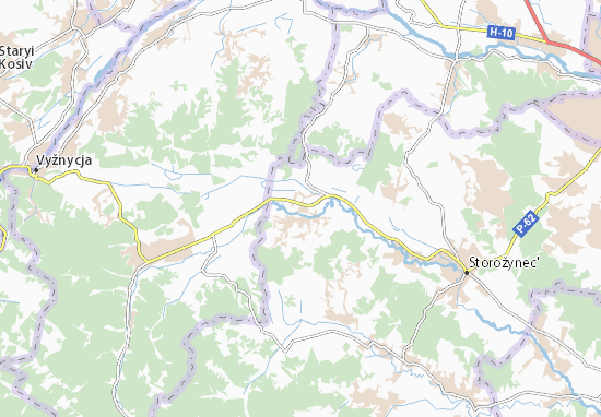 Karte Stadtplan Stara Zhadova