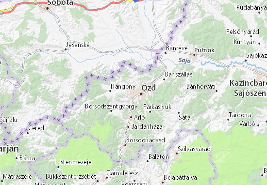 Karte Stadtplan Bolyok