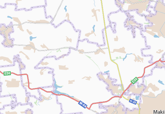 Karte Stadtplan Novobakhmutivka