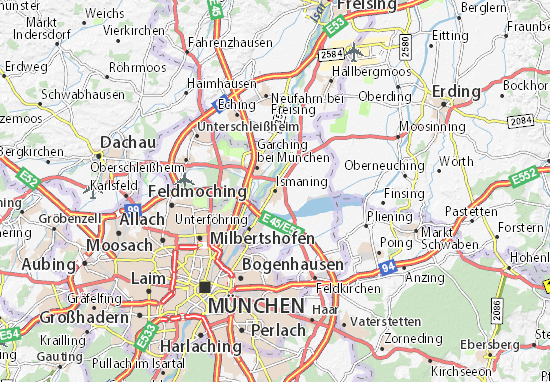 MICHELIN-Landkarte Ismaning - Stadtplan Ismaning - ViaMichelin
