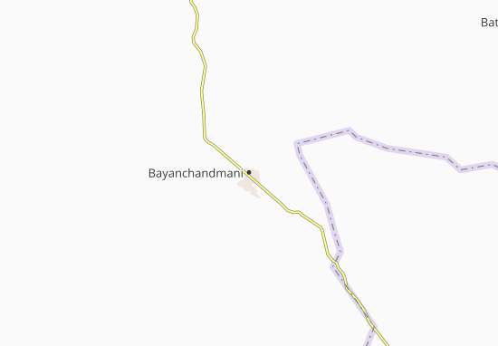 Karte Stadtplan Bayanchandmani