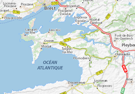 Carte-Plan Telgruc-sur-Mer