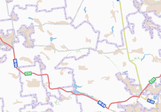 Karte Stadtplan Yevhenivka