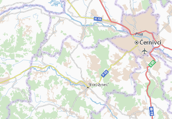 Karte Stadtplan Novi Broskivtsi