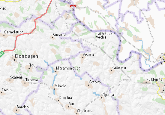 Karte Stadtplan Visoca
