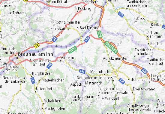 MICHELIN-Landkarte Freiling - Stadtplan Freiling - ViaMichelin