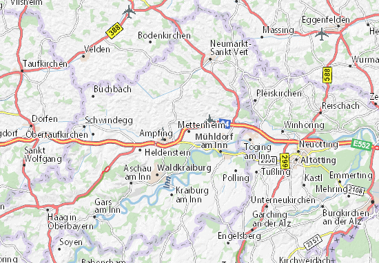 Karte Stadtplan Mettenheim