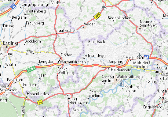 Schwindegg Map
