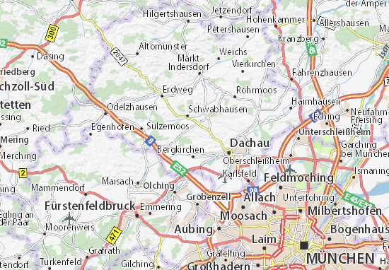 Mapa Oberbachern