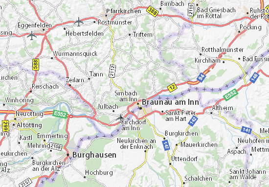 MICHELIN-Landkarte Kirchberg - Stadtplan Kirchberg - ViaMichelin